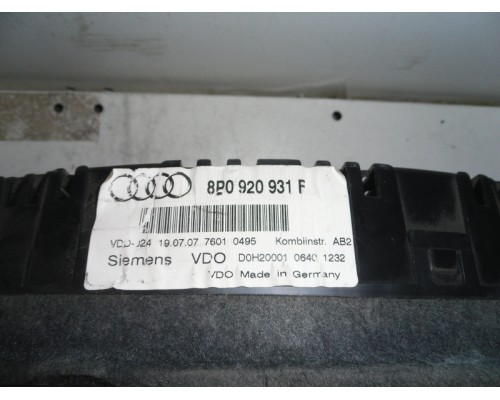 Панель приборов Audi A3 [8PA] Sportback 2004-2013 (8P0920931FX)- купить на ➦ А50-Авторазбор по цене 5000.00р.. Отправка в регионы.