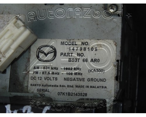 Магнитола Mazda 3 (BK) 2002-2009 (14798108)- купить на ➦ А50-Авторазбор по цене 2500.00р.. Отправка в регионы.