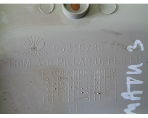 Обшивка стойки Daewoo Matiz (M100/M150) 1998-2015 ()- купить на ➦ А50-Авторазбор по цене 200.00р.. Отправка в регионы.