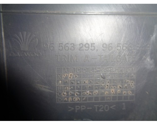 Обшивка двери багажника Daewoo Matiz (M100/M150) 1998-2015 (96563295)- купить на ➦ А50-Авторазбор по цене 150.00р.. Отправка в регионы.